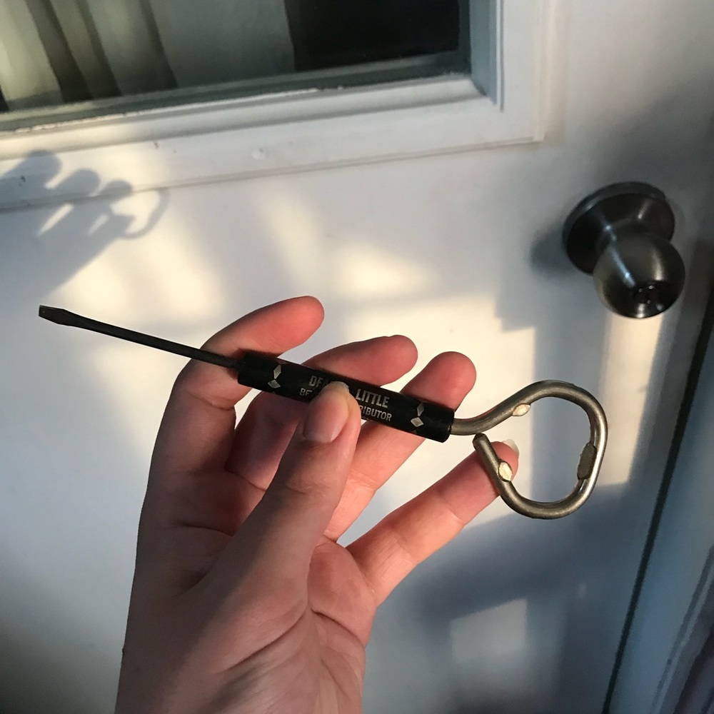 Vintage Dean Y. L I T T L E bottle opener and screwdriver